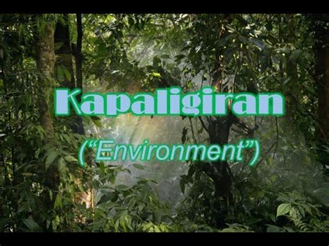 Kapaligiran in English .